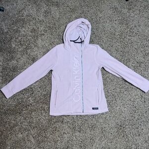 Calvin Klein Performance Pink Zip Hoodie Jacket Small | Athleisure Lightweight